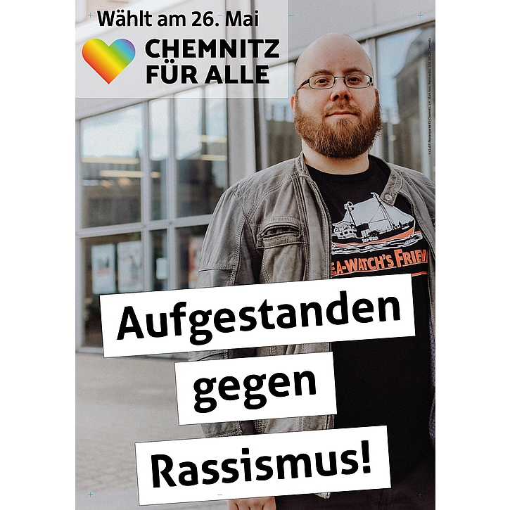 Wahlplakat Kommunalwahl Chemnitz 2019 | Chemnitz für Alle
